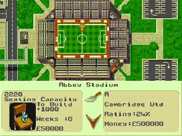 Premier Manager 97 (Europe) screen shot game playing